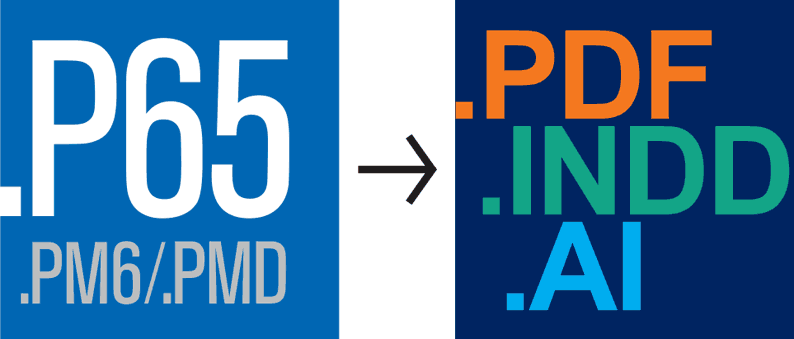 Konvertieren Sie PageMaker-PMD- oder P65-Dateien in PDF oder InDesign