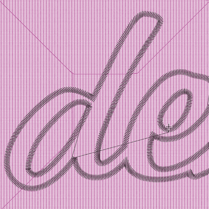 vector logo for embroidery - example