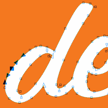 vectorize hand lettering - example
